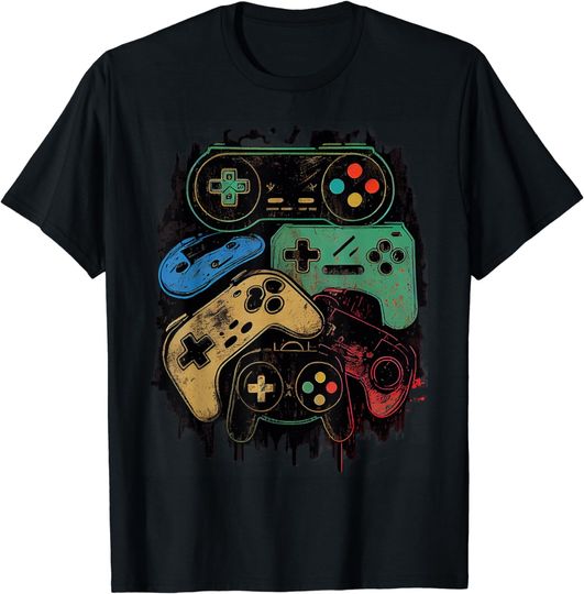Discover Control all the Things Video Game Controller Gamer Graphic T-Shirt