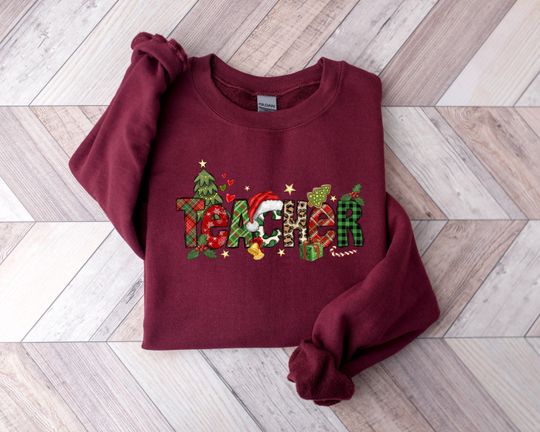 Discover Love Christmas Teacher Sweatshirt