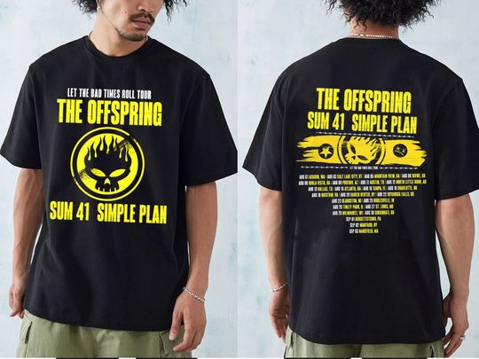 Discover The Offspring Let The Bad Times Roll Tour 2023 Shirt, The Offspring Band Fan Shirt