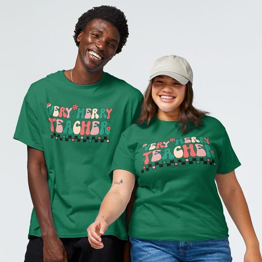 Discover Very Merry Teacher, Holiday Teacher Shirt Classic T-Shirt