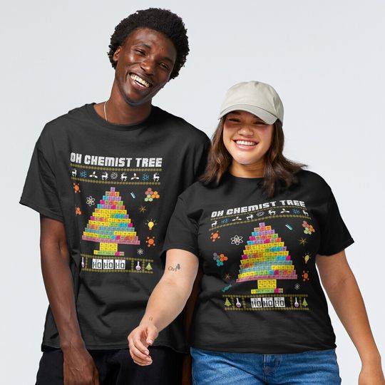 Discover Oh Chemist Tree Merry Christmas Ugly Sweater Chemistry Tee Classic T-Shirt