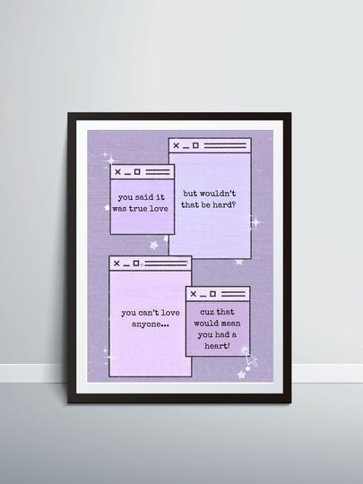 Discover Vampire | Guts Collection | Olivia Rodrigo Inspired Wall Art-Olivia Rodrigo