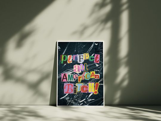 Discover All American Bitch-Digital Download-Large Olivia Rodrigo Art-Magazine Poster