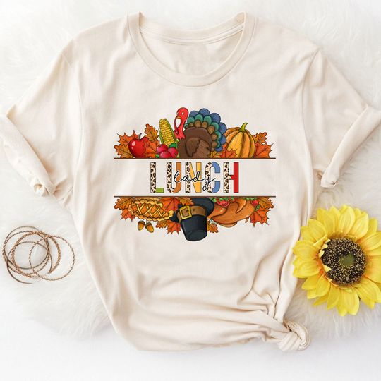 Discover Thanksgiving Lunch Lady Tee