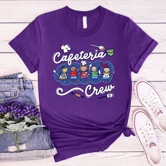 Discover Cafeteria Crew Proud School Support Team Matching T-Shirt, Lunch Lady Squad Shirt