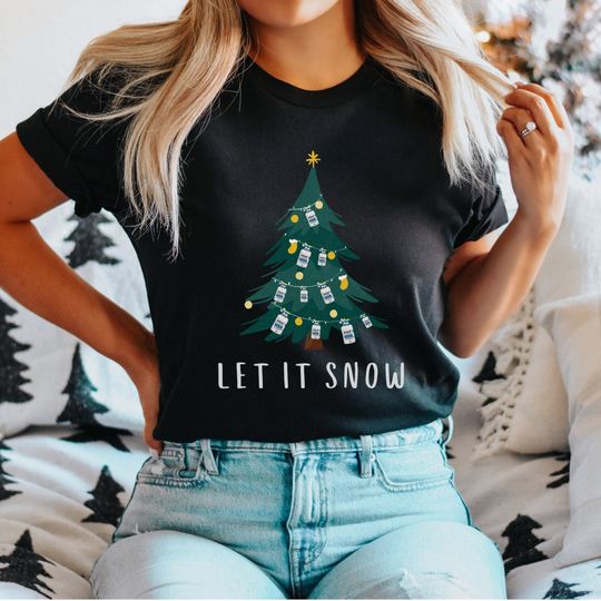 Discover Funny CRNA Nurse Christmas Shirt, Funny Christmas Tree Xmas Holiday T-Shirt