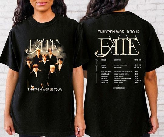 Discover Enhypen 2023 Fate World Tour Shirt