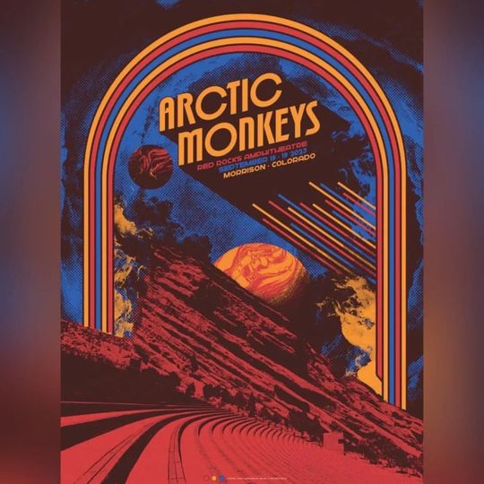 Discover Arctic Monkeys Red Rocks Park and Amphitheater Morrison Clorado September 18th 19th 2023 Poster