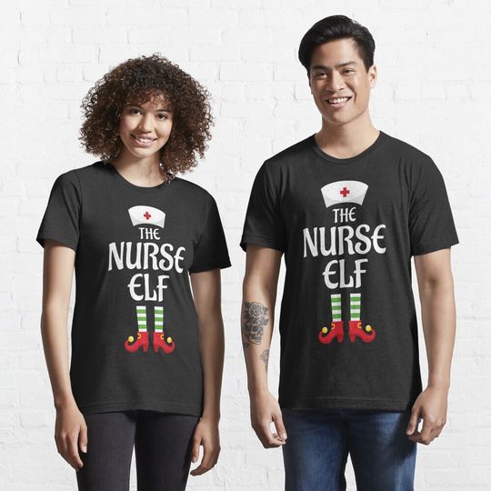 Discover Nurse Elf Family Matching Group Christmas T-Shirt Essential T-Shirt