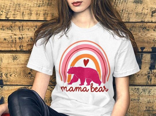 Discover Mama Bear Tshirt, Mama T-Shirt, Mother Birthday Gift