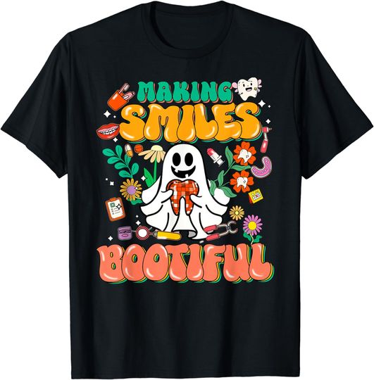 Discover Making Smiles Bootiful Cute Dental Halloween T-Shirt