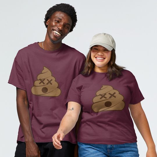 Discover Poop Dizzy Emoji T-Shirt