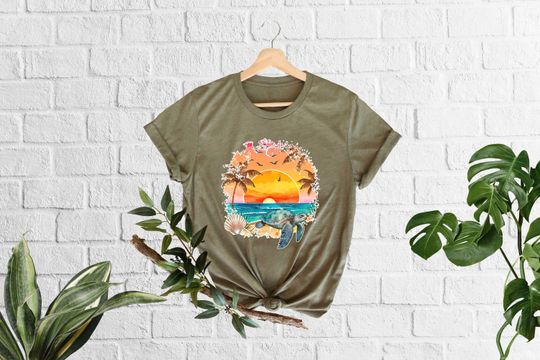 Discover Sea Turtle T-Shirt, Beach Life Shirt, Summer Vibes, Turtle Lover Gift