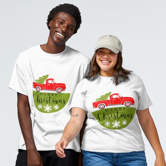 Discover  christmas tree with truck Classic T-Shirt
