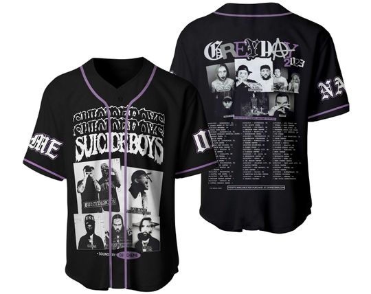 Discover Suicideboys 2023 Tour Baseball Jersey