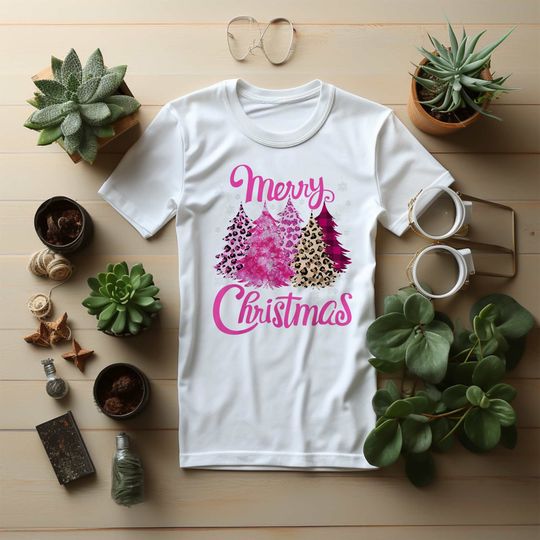Discover Merry Christmas Tree Shirt,Leopard Christmas Tree,Chrismas Women Shirt