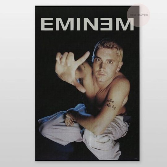 Discover Vintage 90s Style Eminem Poster, Eminem Merch Poster