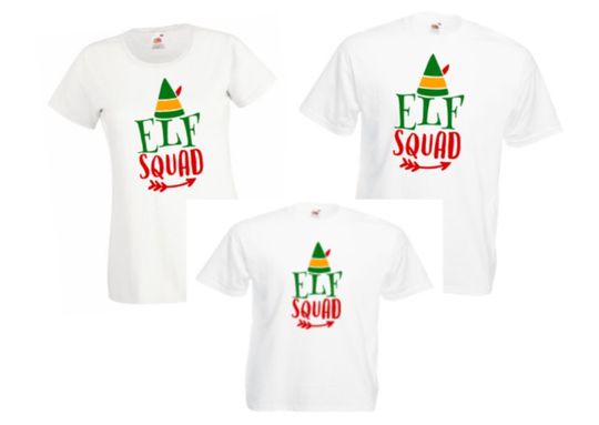 Discover Matching family Christmas t shirts Santa ELF squad