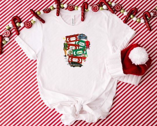Discover Christmas Movie Shirt, Christmas Movie Vhs Shirt