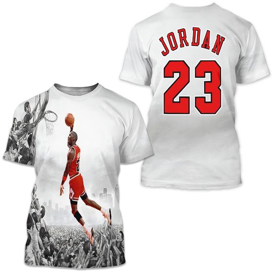 Discover Micheal Jordan Dunk 02 All Over Print T Shirt