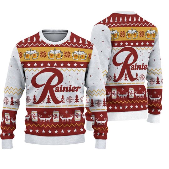 Discover Rainier Beer Ugly Sweater Christmas, Gift For Xmas 3D Sweater