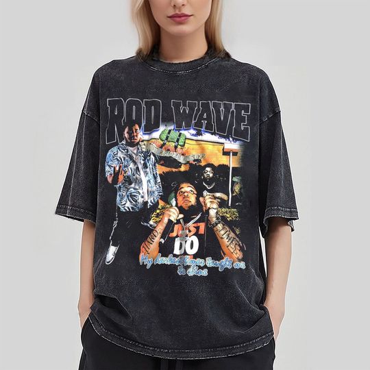 Discover Rod Wave 90s Look Graphic T-Shirt, Rod Wave Nostalgia Tour Shirt