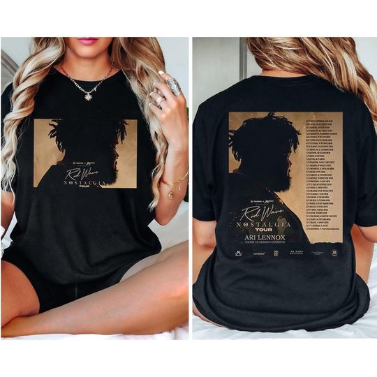 Discover Rod Wave Nostalgia Tour Merch T-Shirt - 2023 Tour Dates