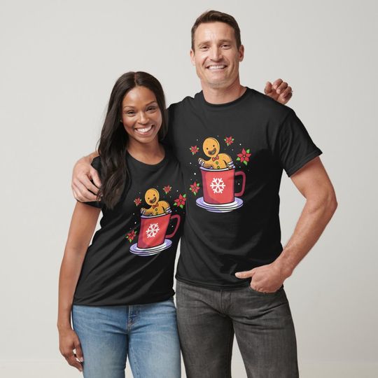 Discover Gingerbread Man In A Cup Gingerbread T-Shirt