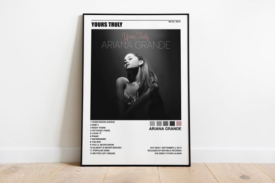 Discover Ariana Posters, Yours Truly Poster, Album Cover Poster