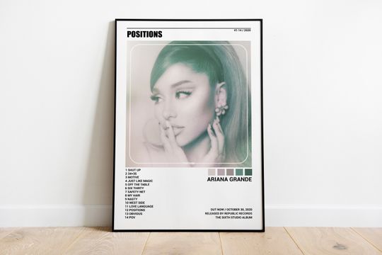Discover Ariana Positions Album Cover Poster, Ariana Poster