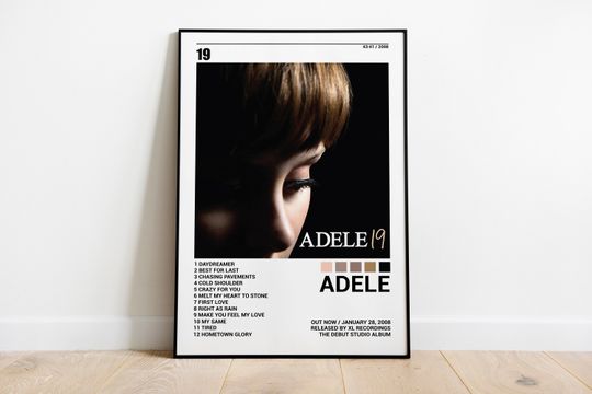 Discover Adele Posters , 19 Poster , Adele 19 , Album Cover Poster