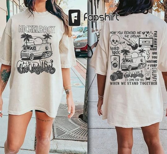 Discover Nickelback Get Rollin Tour 2023 Shirt