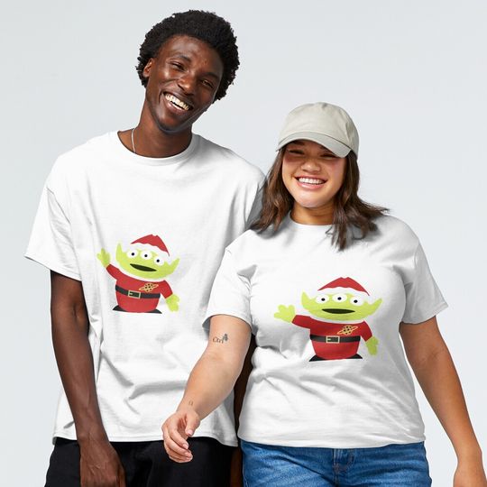 Discover Merry Christmas Alien Large Classic T-Shirt