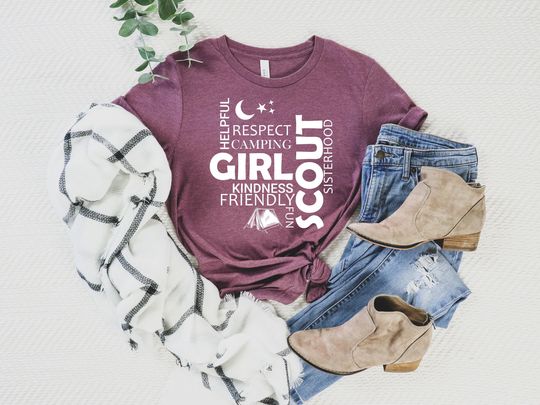 Discover Girl Scout Camping T-Shirt for Troop Activities