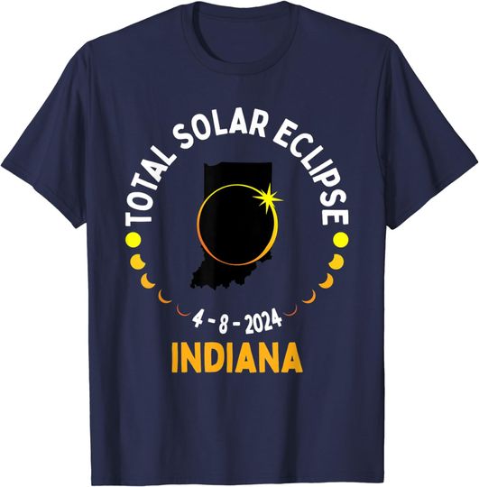 Discover America Totality 04 08 24 Total Solar Eclipse 2024 Indiana T-Shirt