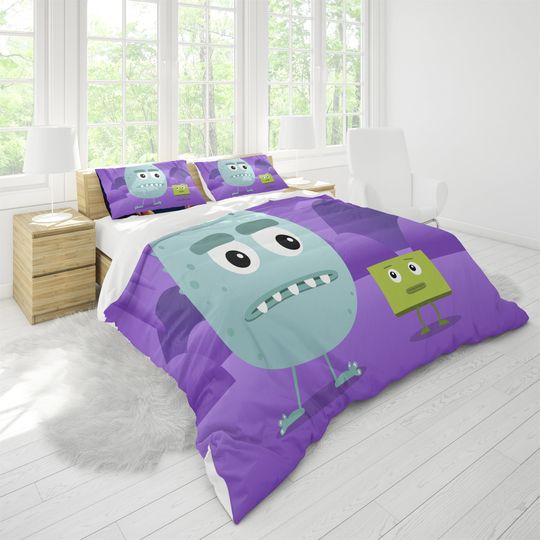 Discover Big Block SingSong Three Piece Printed Fashion Pattern Bedding Set