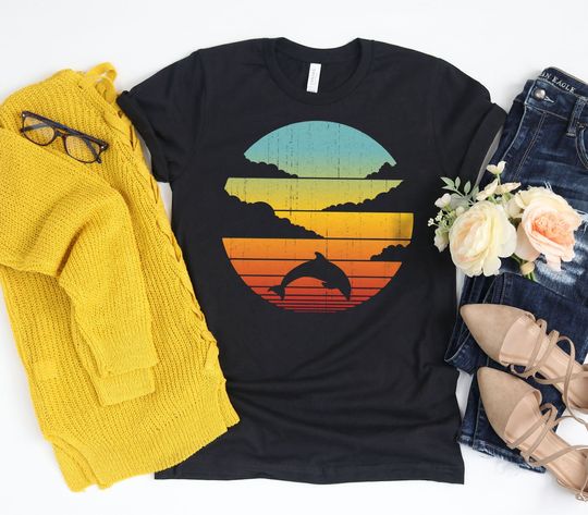 Discover Dolphin Sunset Shirt - Gifts for Dolphin Lovers