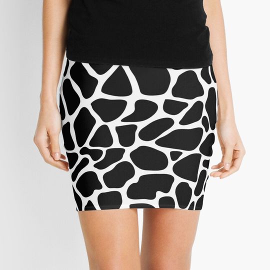 Discover Giraffe Skin Mini Skirt