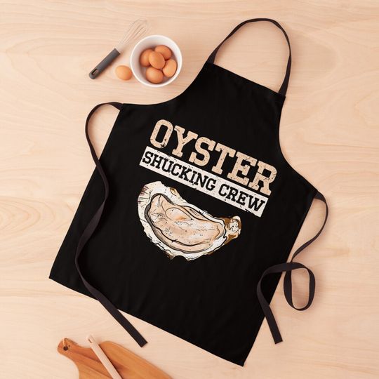 Discover Oyster Shucking Crew-oyster Kitchen Apron