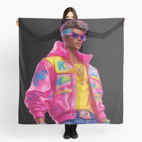 Discover Ken Barbie Doll Funky 90's Outfit Scarves