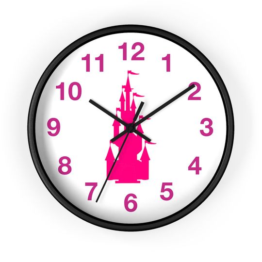Discover Pink Castle Wall Clock
