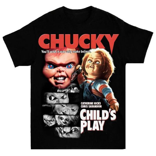 Discover Chucky T-Shirt Child's Play shirt Halloween Horror Film Shirt Gift Men Women HOT