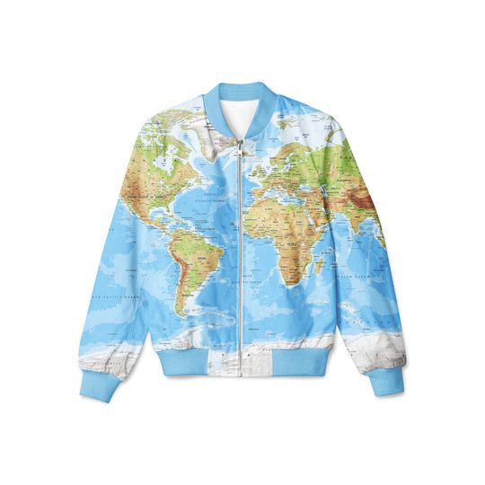 Discover Bomber jacket, Geography Men's Bomber Jackets