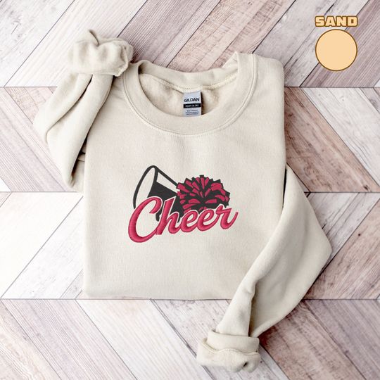 Discover Embroidered Merry Christmas Sweatshirt