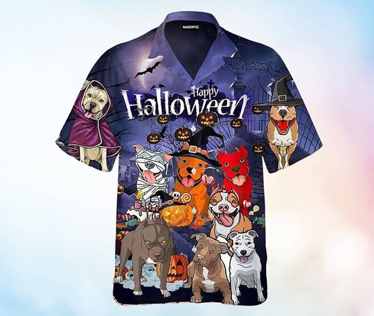 Discover Funny Pitbull Hawaiian Shirt, Hawaiian Aloha Shirt