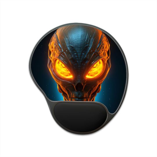 Discover Alien Mouse Pad With Wrist Rest
