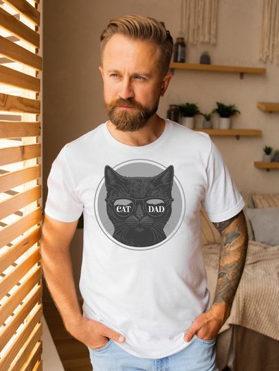 Discover Gift Idea for Cat Dad - Cat Lover Shirt