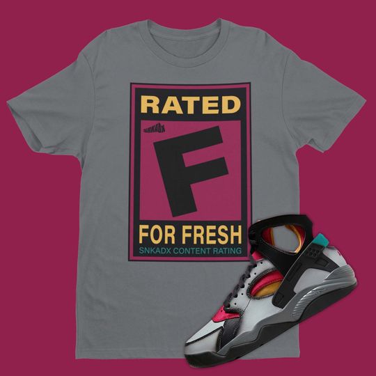 Discover Rated F For Fresh T-Shirt To Match Air Flight Huarache Bordeaux, Sneaker Ball Outfit