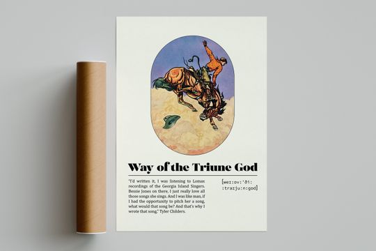 Discover Tyler Childers Way of the Triune God Poster