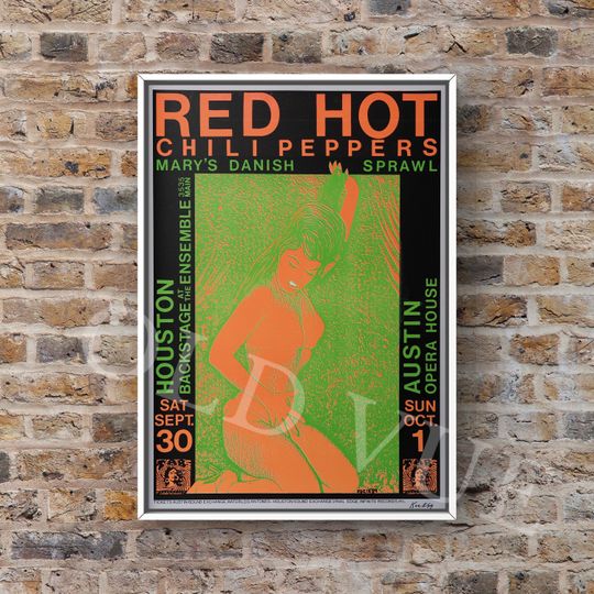 Discover Red Hot Chili Peppers Marys Danish Sprawl Rare Poster